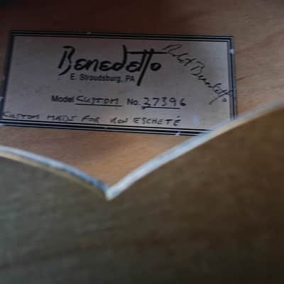 1996 Benedetto Custom Archtop Guitar – Built for Ron Escheté – 'The Grey Ghost' – Verified Provenance + Appraisal image 4