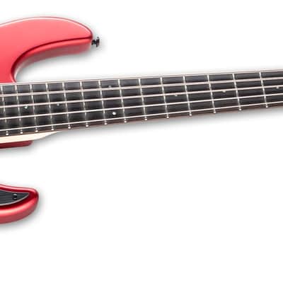 ESP LTD AP-5 Electric Bass Guitar 5-String Candy Apple Red Satin + ESP Case - Brand New AP5 image 3