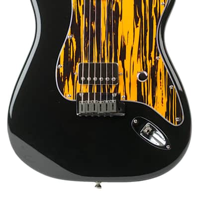 Used Partscaster S-Style Electric Guitar Gloss Black w/Bare Knuckle Humbucker & High End Parts #NSN image 3
