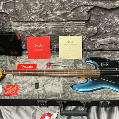 Fender AM Pro II FRETLESS Jazz, Dark Night / Lined Rosewood image 8