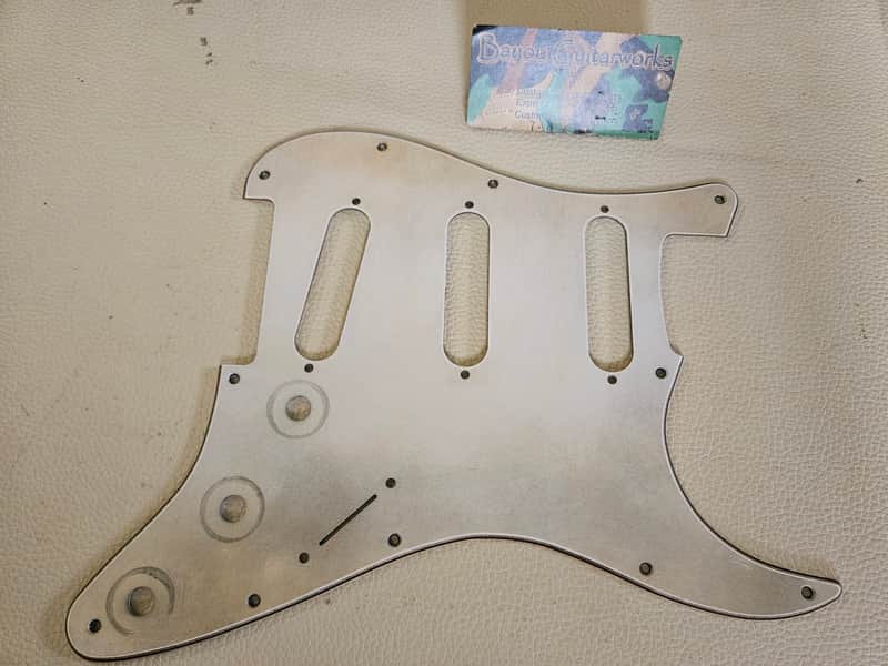 Fender Stratocaster Aged Relic 3 ply Pickguard White image 1