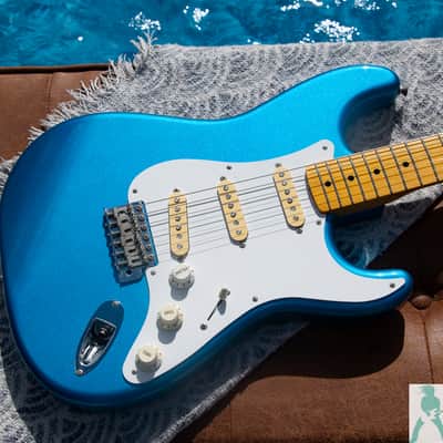 2010 Fender ST-57 Stratocaster Reissue MIJ -Limited Edition Lake Placid Blue Finish - Pro Set Up w Perfect Frets/Action/intonation! image 10