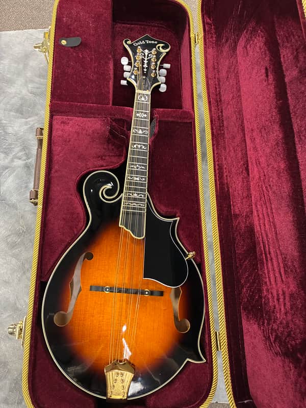 Gold Tone GM-70+ F-Style Mandolin 2010s - Tobacco Sunburst with case image 1