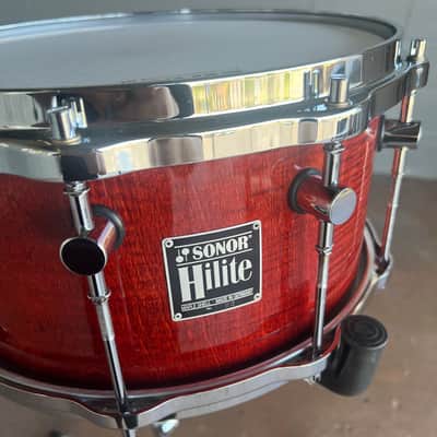 Vintage RARE Sonor Hilite 7x14" Snare Drum in "Red Maple" image 3