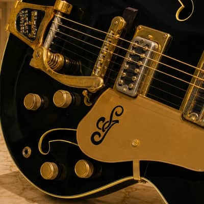 GRETSCH Shot Jackson 1970s - Black. Prototype build by Gretsch for Shot Jackson who sold Sho-Bud to Gretsch image 13