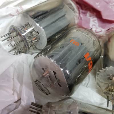 Sylvania etc. Pair (2) 6JG6A Novar AT1000 Weak Vacuum Tubes Beam Pentode 1970-1987 image 1