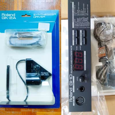Roland GK-2A Guitar Pickup + GI-10 Guitar-to-MIDI Interface circa 2000 - Mint - New Old Stock
