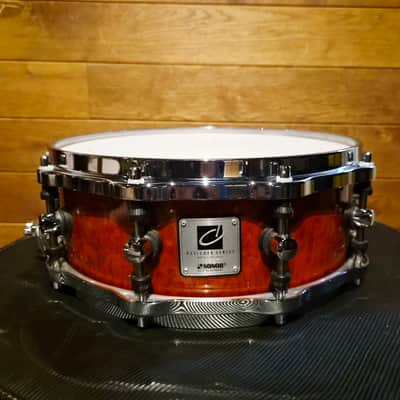 Sonor Designer 14"*5" Red Cherry birdseye maple snare image 11