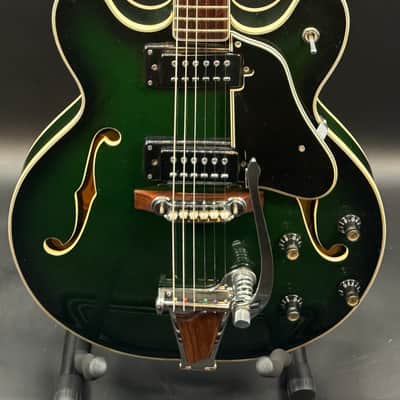 Aria Diamond 1242 Hollowbody 1970's - Green MIJ image 1