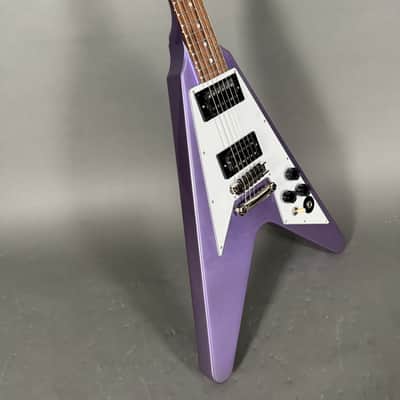Kirk Hammett Signature Flying V Purple inkl. original Hardshell Case image 7