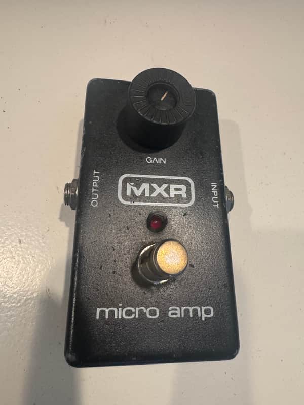 MXR MICRO AMP BLOCK LOGO 1983 - BLACK image 1