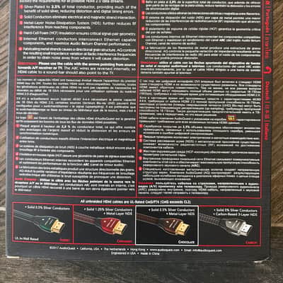 AudioQuest Chocolate- 1m hdmi gold - Gold image 2