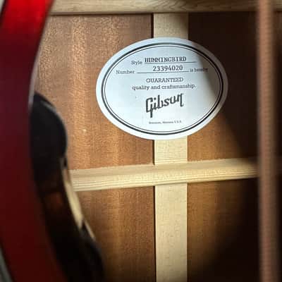Gibson Hummingbird Standard 2024 - Present Vintage Cherry Sunburst image 2