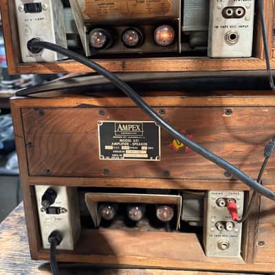 Vintage Pair Ampex Model 621 Stereo with built in Tube Amplifier/Speaker image 6