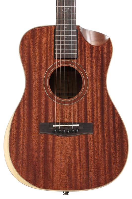 Journey Instruments OF312 Overhead+ Acoustic-electric Travel Guitar - Solid Top/Back Mahogany image 1