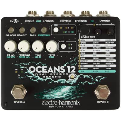 Electro Harmonix Oceans 12 Duel Stereo Reverb Pedal image 1