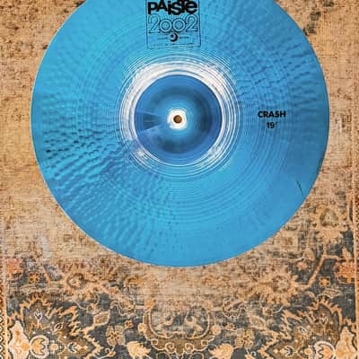 Unique Paiste ONE Of A KIND Custom Blue 2002 15" Sound Edge Hihats, 19" Crash, 20" Crash SET... With Black Labels!!!!!!! image 4