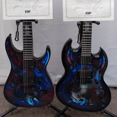 ESP LTD (2 Guitars) Limited Edition Biotech w/Custom Graphic Combo M Vampire & Vampire Viper image 5