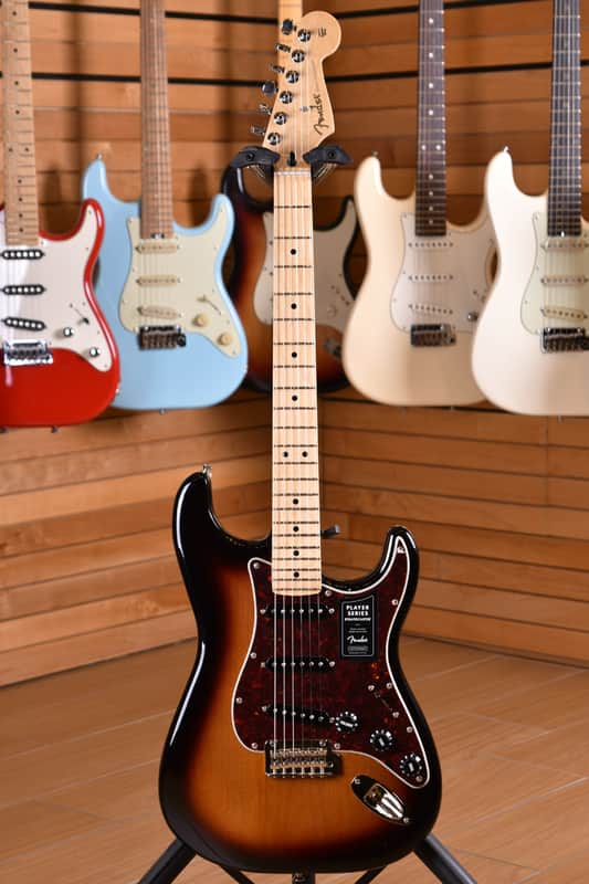 Fender Player Series Limited Edition Tortoise Shell Pickguard Stratocaster Maple Neck 3 Tone Sunburst image 1