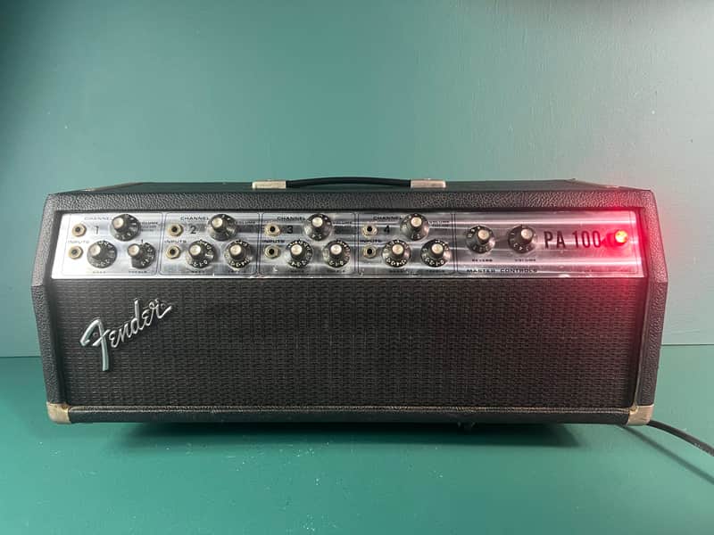 Immagine Fender PA 100 Mixer Amplifier Guitar Bass 100 watt 1970s amp - 1