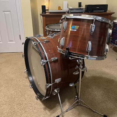 Ludwig 14/18/24 Drum Kit Vintage Mid - 1970’s - Mahogany Cortex image 6