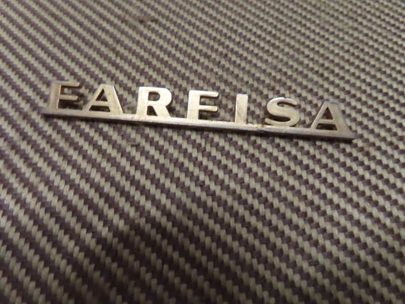 FARFISA ORGAN 1960's METAL LOGO RARE! NAME PLATE VINTAGE image 1