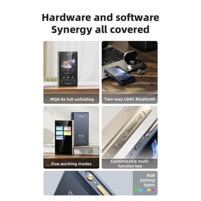 FiiO M21 Android 13 Portable Music Player MP3 Snapdragon 680 4* CS43198 DAC Chips Hi-Res Audio DSD Bluetooth LDAC (Black) image 8