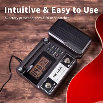 MOOER GE100 Multi-Effects Guitar Pedal with 80 Presets & 66 Effects image 2