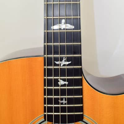 2015 PRS SE A30E Angelus Cutaway Acoustic Electric Guitar, Natural w/ Case image 7