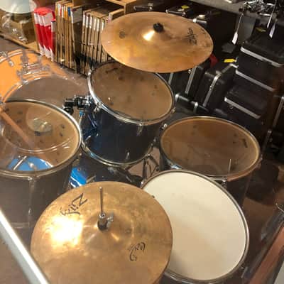 Ludwig Accent 5 Piece Drum Kit - Blue (With Hardware and Zildjian Cymbals) image 8