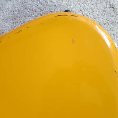 Eastman Fiberglass Guitar Case Yellow 39X14X3 Fits Fender Gibson Ibanez Telecaster Strats Les Paul image 4