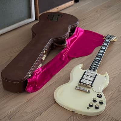 Gibson SG Custom in Olympic White Natural Aged = Real Vintage Flair, 3 Pickups! 1992 - Olympic White image 11