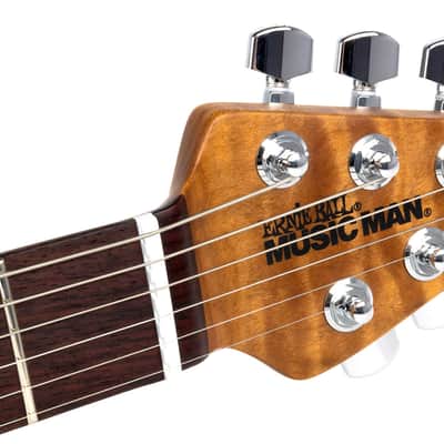 Ernie Ball Music Man Luke 4 HH Gator Burst Flame with Mono Case image 7