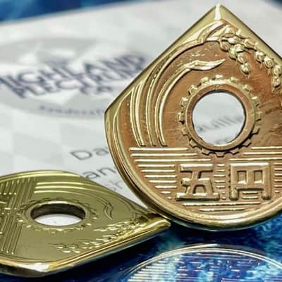 **Special Offer 20% Discount** Two (2) Japanese Five Yen Coin Guitar Picks. image 2