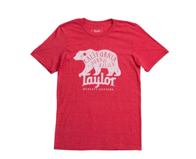 Taylor Men's California Bear T in Red in Large image 1