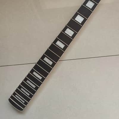 Maple Guitar Neck with Rosewood Fretboard Block Inlay - 22Fret Reverse headstock image 6