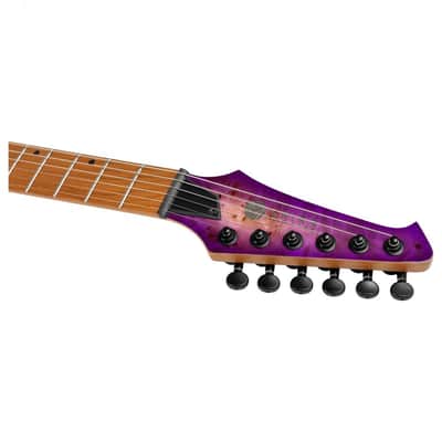 Spira S-450 TPP 450 Series Double Cutaway Roasted Poplar Flamed Maple Top Canadian Roasted Maple Neck 6-String Electric Guitar image 9