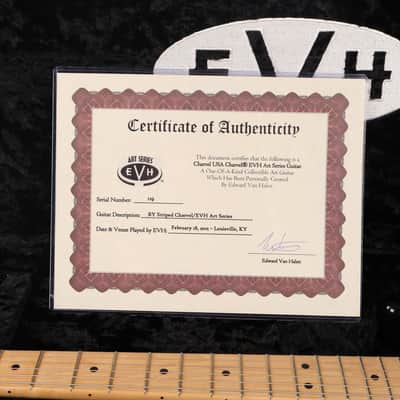 Charvel EVH Art Series Louisville Black and Yellow Stripes 2012 image 12