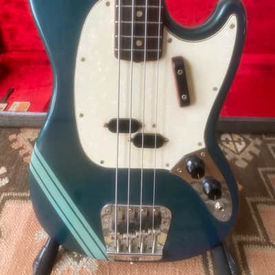 Collector 1968 Fender Mustang Bass Competition Burgundy One Owner image 12
