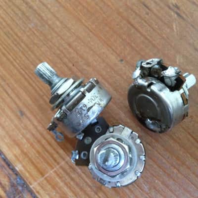 original 1961 Fender Stratocaster Stackpole pots potentiometers pot 1962 image 4