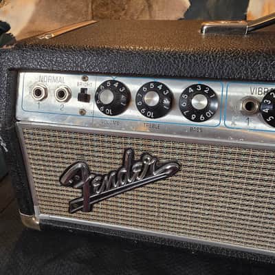 Fender Bandmaster "Drip Edge" 40-Watt 2-Channel Guitar Amp Head 1968 - 1969 - Silverface image 3