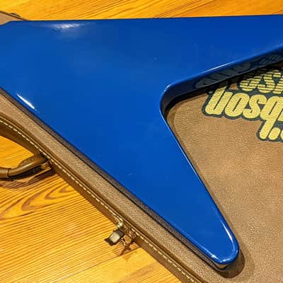 Gibson 1999 Flying V98 Hard Rock Limited 1 of 25 Blue Guitar w/OHSC & Shirt, RARE, EXC Condition! image 10