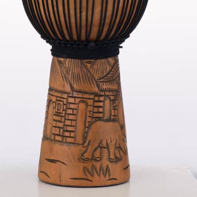 Pearl 12" HAND CARVED MAHOGANY DJEMBE image 1