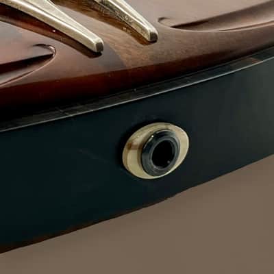 Jesselli Guitars Modernaire Circa 1989-1990 Natural Walnut & Ebony. Owned by Alan Rogan touring tech for Keith Richards. (Authorized Jesselli Dealer) image 10