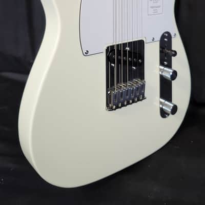 Fender Standard Telecaster Electric Guitar Laurel Fingerboard, White Pickguard, Olympic White image 3