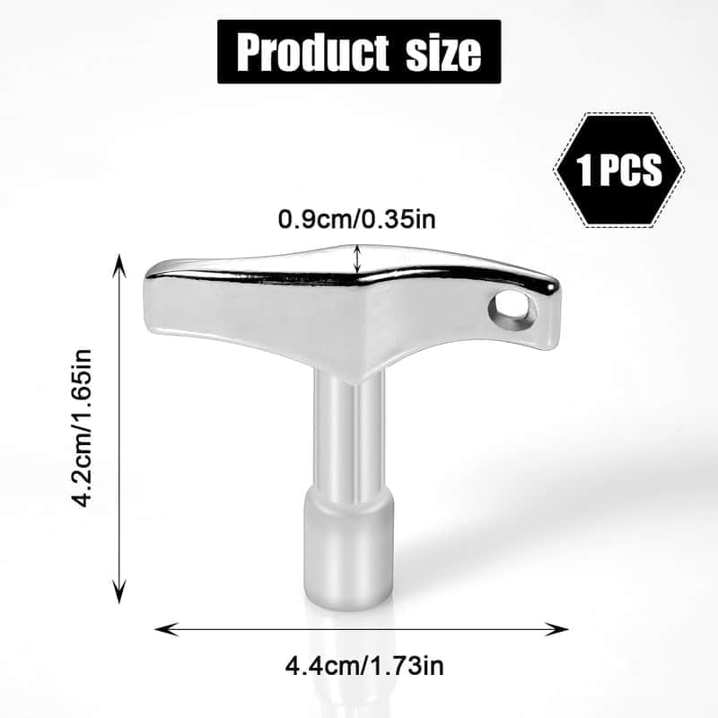 Drum Tuner Key, Drum Key Tool Drum Tuning Key Drill Bit Drum Key Tuner for Acoustic and Electronic Drums (Hexagon) image 1