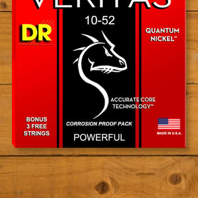 DR Veritas Coated Core Quantum Nickel Electric Guitar Strings - 10-52 image 1