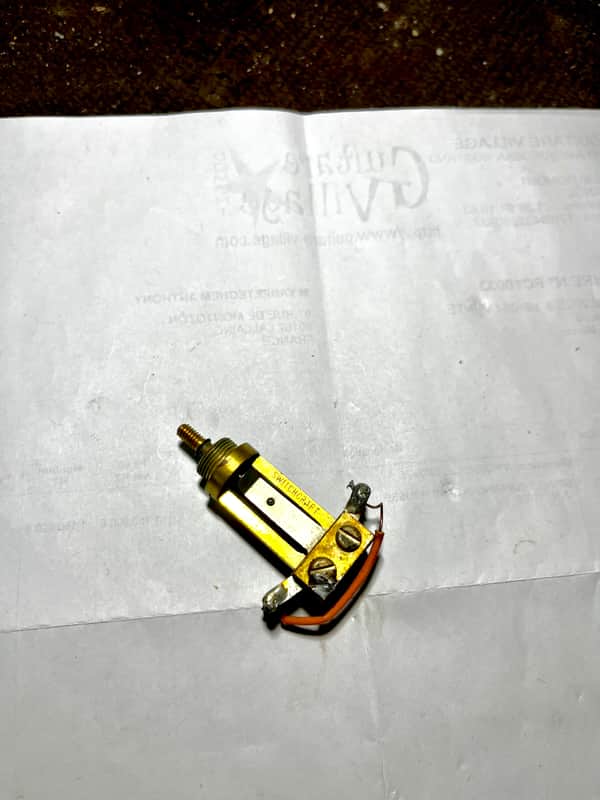 Switchcraft 3 way switch  from 1965 Gibson es345 - Gold image 1