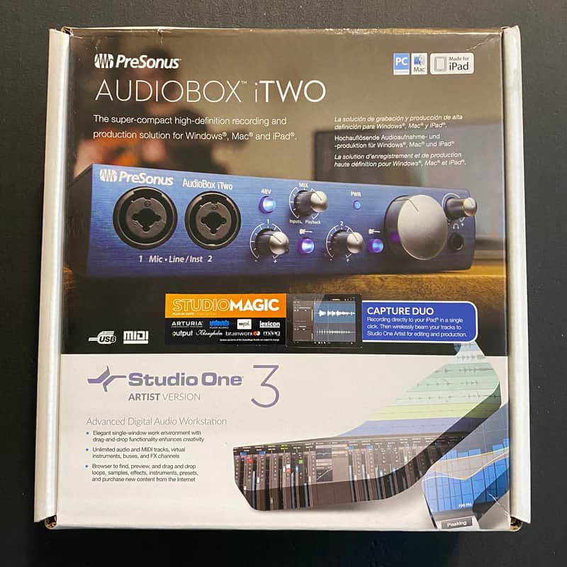 PreSonus AudioBox iTwo USB Audio Interface for Windows/Mac / iPad image 1