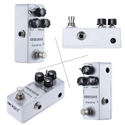 Mini Obsessive Overdrive Effect Pedal with True Bypass Switch (Price includes the import duty for US buyer) image 5